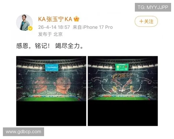 张玉宁TIFO致谢铭记感恩瞬间